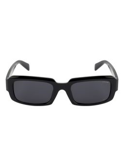 Opium Eyewear - Rectangular Sunglasses for Unisex Grey Lens Tr-90 Black Frame -Op-10380-C05-54 (54)