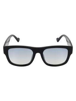 Opium Eyewear - Wayfarer Sunglasses for Men Blue Lens Tr-90 Black Frame -Op-10456-C03-52 (52)