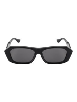 Opium Eyewear - Hexagon Sunglasses for Women Grey Lens Tr-90 Black Frame -Op-10457-C01-57 (57)