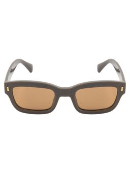 Opium Eyewear - Rectangular Sunglasses for Unisex Brown Lens and Frame -Op-10470-C03-50 (50)