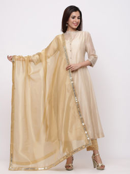 Juniper - Gold Organza Solid Dupatta