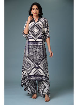 Zari Jaipur - Kurta and Palazzo - White (Set of 2)