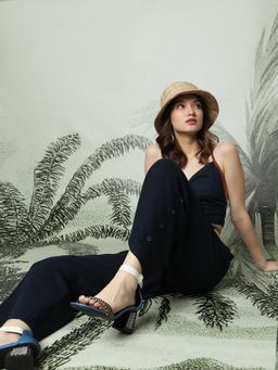 VERO MODA - Women Navy Blue Casual Wear Pant