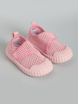 Hopscotch - Pink Mesh Bubble Slip-On Sneakers