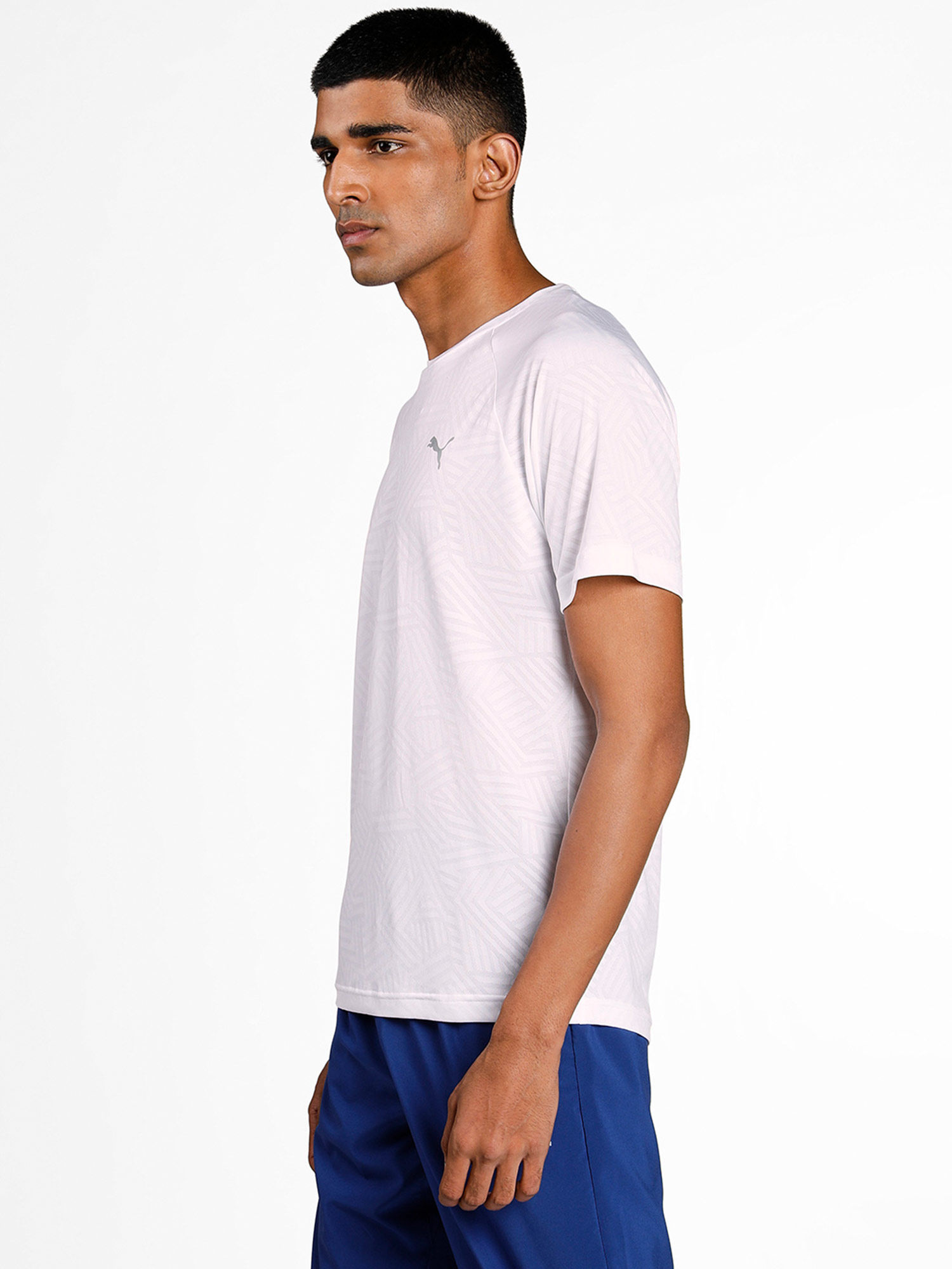 Buy Puma White Printed T-Shirt Online 
