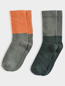 Mi Arcus - Colorblock Knitted Multicolour Socks