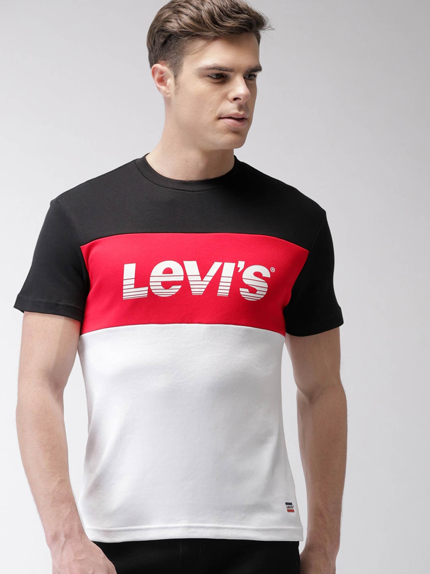 Regular Fit Multi-Color Printed T-Shirt 