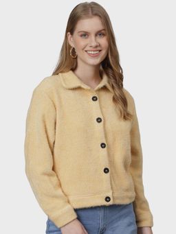 Campus Sutra - Peach Solid Jacket