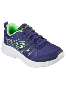 SKECHERS - Boys Microspec - Quick Sprint Navy Blue Casual Shoes