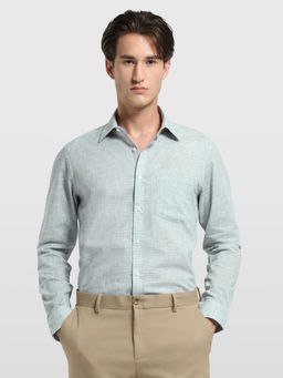 Arrow - Men Green Textured Cotton Shirt