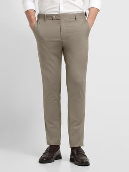 Arrow - Men Beige Solid/Plain Terylene Trouser