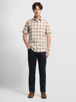 Arrow Sports - Men Brown Checks Cotton Shirt