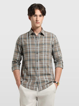 Arrow Sports - Men Brown Checks Cotton Shirt