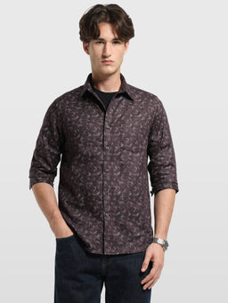Arrow Sports - Men Brown Printed Cotton Shirt