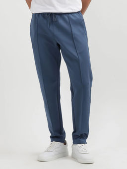 Tommy Hilfiger - Men Blue Solid/Plain Polyester Trackpant
