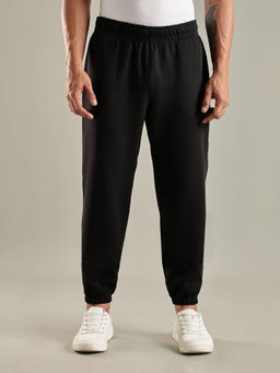 Tommy Hilfiger - Men Black Solid/Plain Cotton Joggers