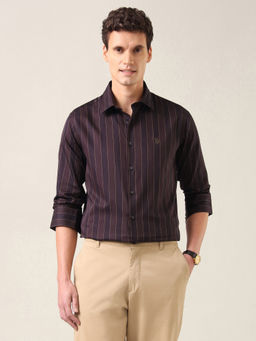 U.S. POLO ASSN. - Men Red Stripes Cotton Shirt