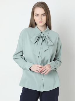 VERO MODA - Pastel Green Shirt