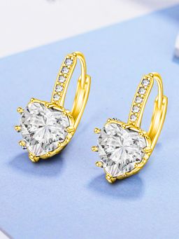 Peora - Studded Cubic Zirconia Gold Plated Earring Jewellery