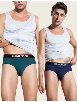 DaMENSCH - Men Premium Cotton Blend Deo-Cotton Solid Briefs (Pack of 2)