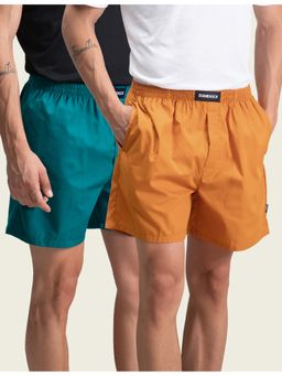 DaMENSCH - Men Breeze Ultra-Light Plain Cotton Boxers (Pack of 2)
