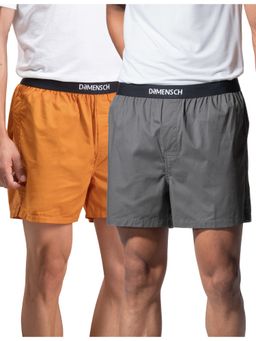 DaMENSCH - Men Breeze Ultra-Light Solid Cotton Boxers (Pack of 2)