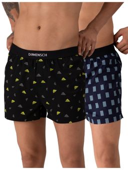 DaMENSCH - Men Breeze Ultra-Light Printed Cotton Boxers (Pack of 2)