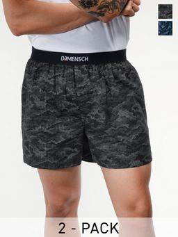 DaMENSCH - Men Breeze Ultra-Light Printed Cotton Boxers (Pack of 2)