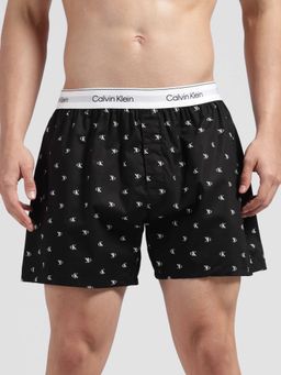 Calvin Klein - Men Logo Mid Rise Black Boxer