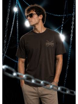 Bene Kleed - Men Brown Graphic Regular Fit Half Sleeves T-Shirt