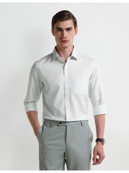 Arrow - Checks Green Full Sleeves Collar Neck Shirt