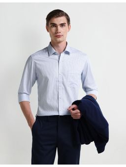 Arrow - Checks Blue Full Sleeves Collar Neck Shirt