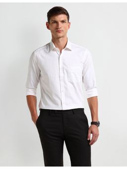 Arrow - Checks White Full Sleeves Collar Neck Shirt