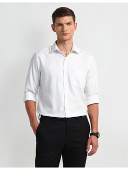 Arrow - Checks White Full Sleeves Collar Neck Shirt