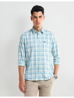 Arrow - Checks Blue Full Sleeves Collar Neck Shirt