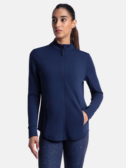 Jockey - MW67 Women Microfiber Relaxed fit Active Wear Jacket - Peacot