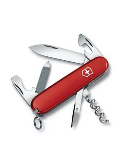 Victorinox - Sportsman Pocket Knife 84 mm with Ring - Red