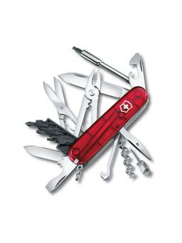 Victorinox - Cyber Tool M Swiss Army Knife 91 mm - Red Translucent