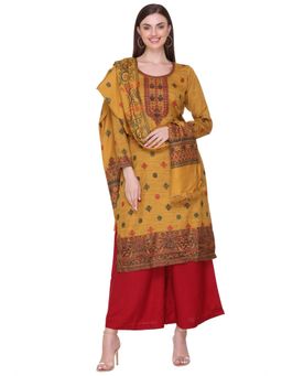 Kidar - Women Unstitched Acrylic Winter Wear Suit (Set of 3)