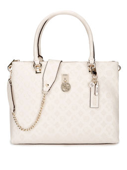 Guess - White Printed Tote Bag