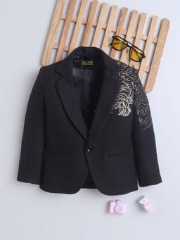 Mini Stitch - Black Ministitch Cotton Blazer