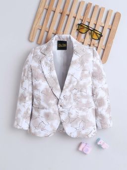 Mini Stitch - Ministitch Cotton Printed Blazer - Multi-Color