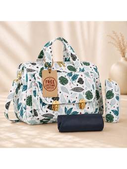 Motherly - Green Wow Tote Diaper Bag For Mothers For Travel (0-6 months)