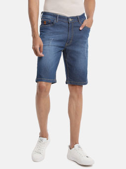 Campus Sutra - Men Solid Stylish Denim Shorts