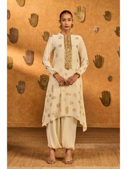 Masaba - Ivory Windrose Kurta with Dhoti