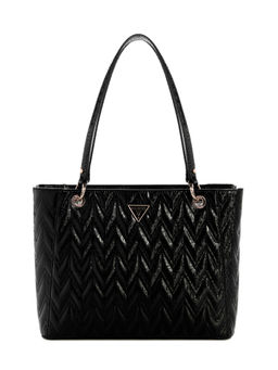 Guess - Black Quilted Adelard Noel Tote Bag