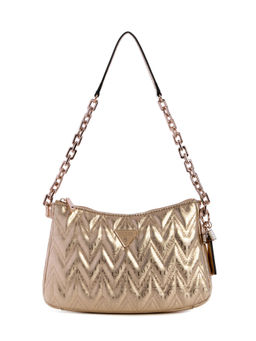 Guess - Gold Quilted Adelard Top Zip Handbag