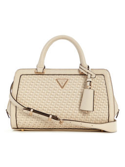Guess - Bone Textured Murielle Girlfriend Satchel Bag with Detachable Strap