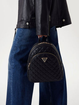 Guess - Black Quilted Giully Dome Backpack