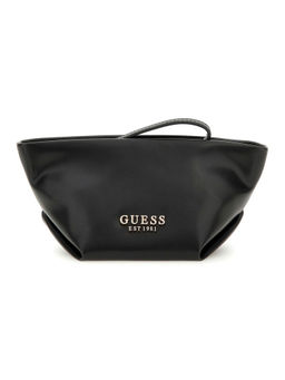 Guess - Black Solid Eco Evaine Makeup Pouch
